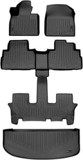 Black 3 Row & Cargo Floor Mat Liner Set L980