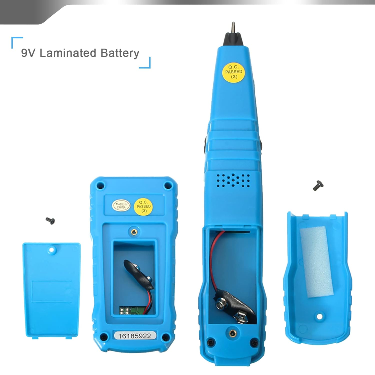 RJ11 RJ45 Cable Tester Toner Ethernet LAN Tester, Pack of 2 Q765