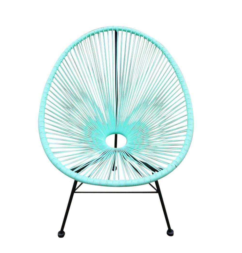 Pink Plastic Rattan Indoor/Outdoor Chair Z363