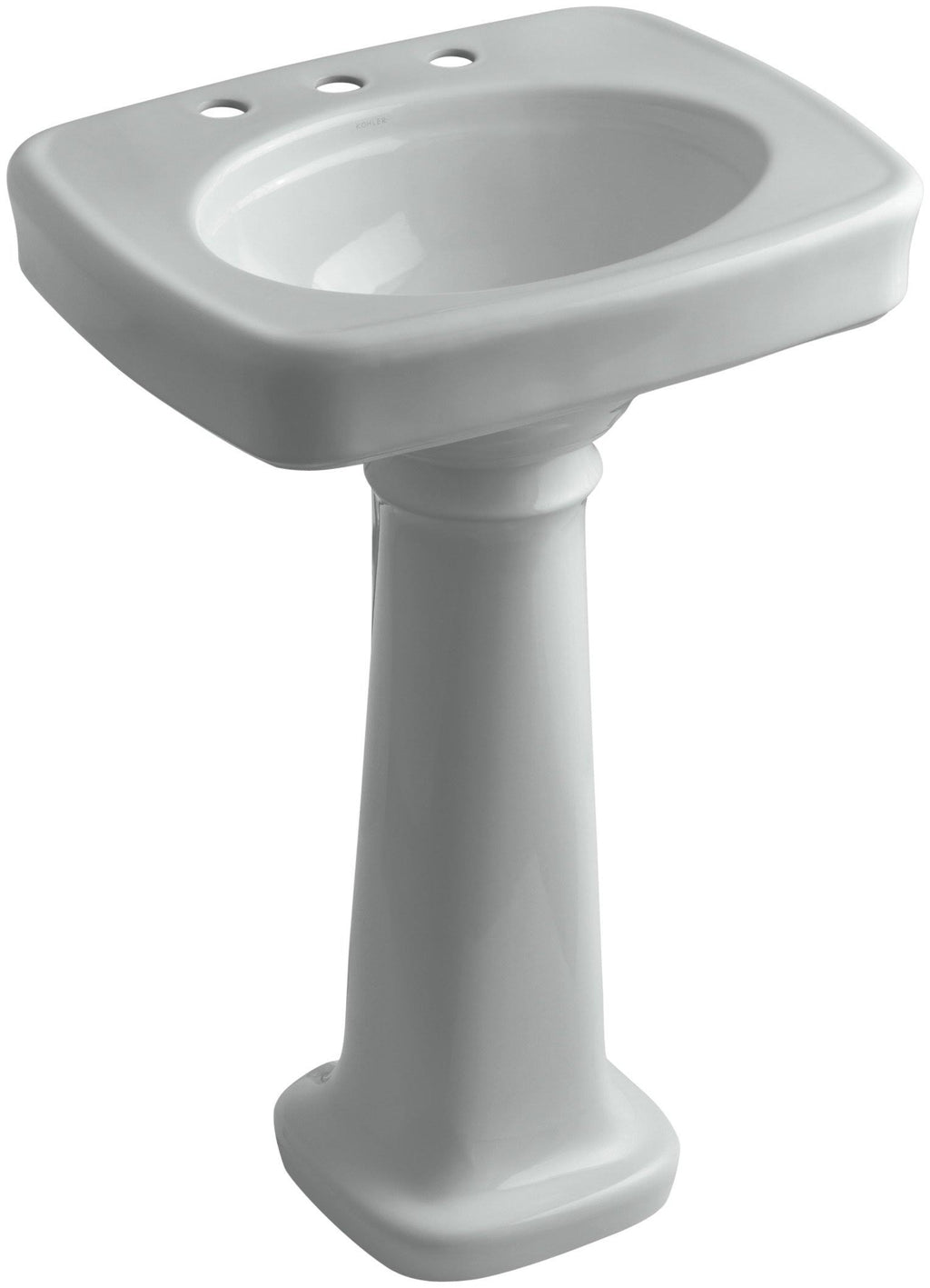 Ice Grey Pedestal Bathroom Sink M61304