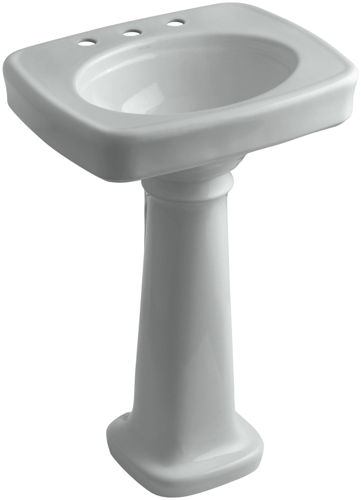 Ice Grey Pedestal Bathroom Sink M61304