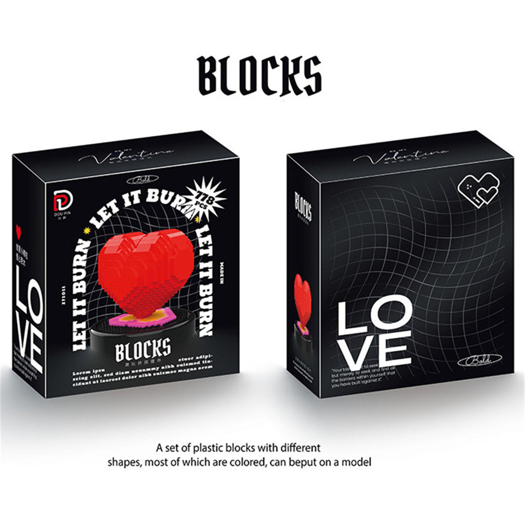 Rose Bouquet Building Blocks STEM Toy X97354