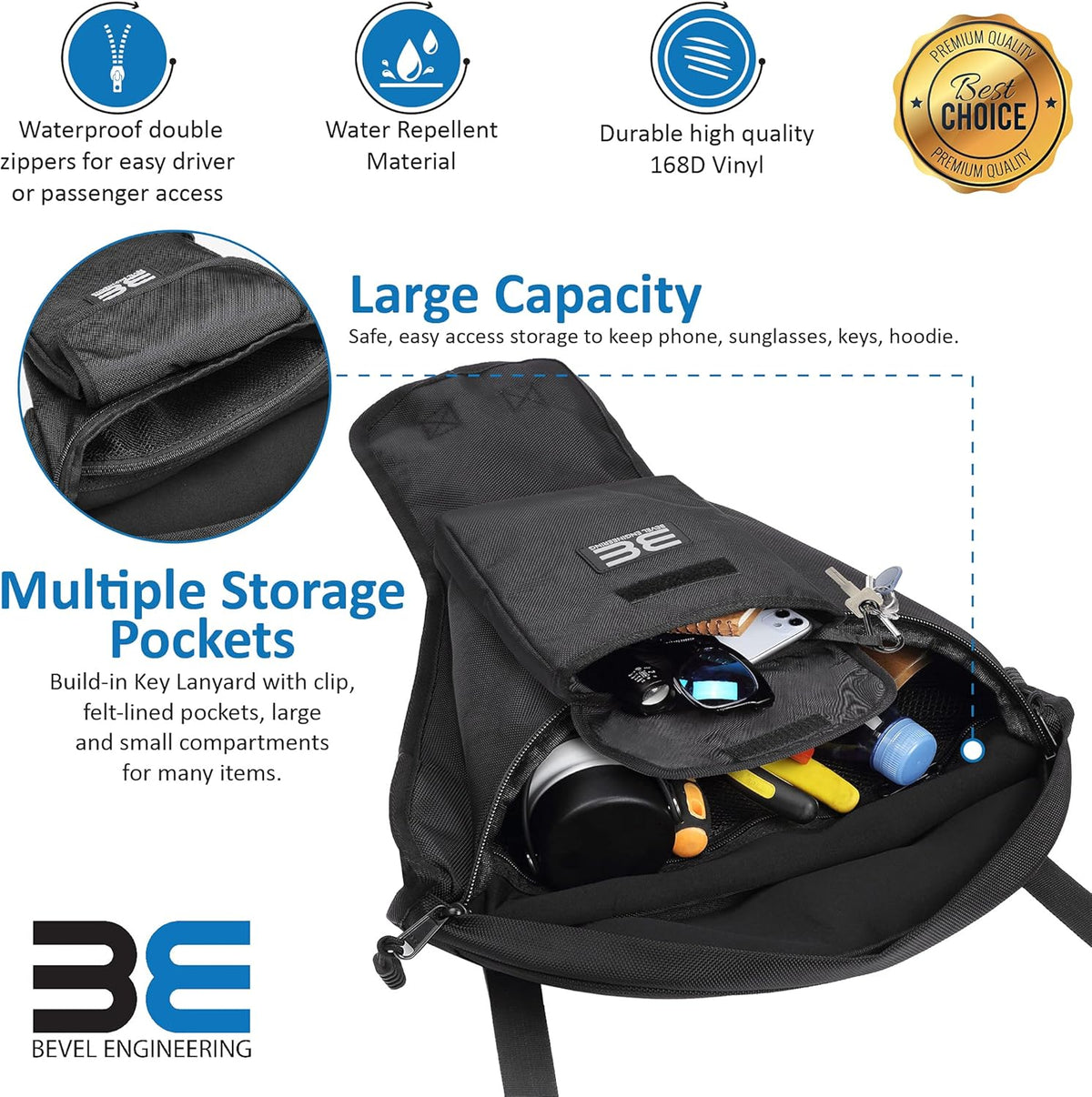 UTV Cab Pack Center Seat Storage Bag Y1189