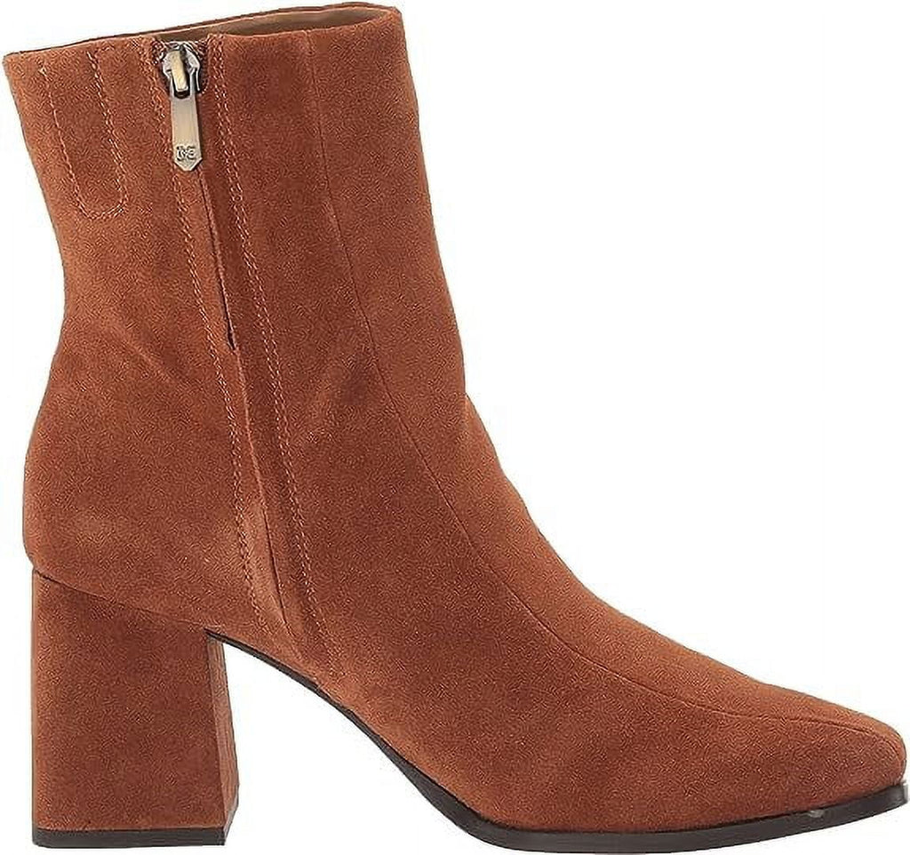 Frontier Brown Leather Block Heel Boots K8555