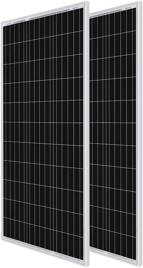 2PCS 100 Watt 12 Volt Monocrystalline Solar Panels I83897