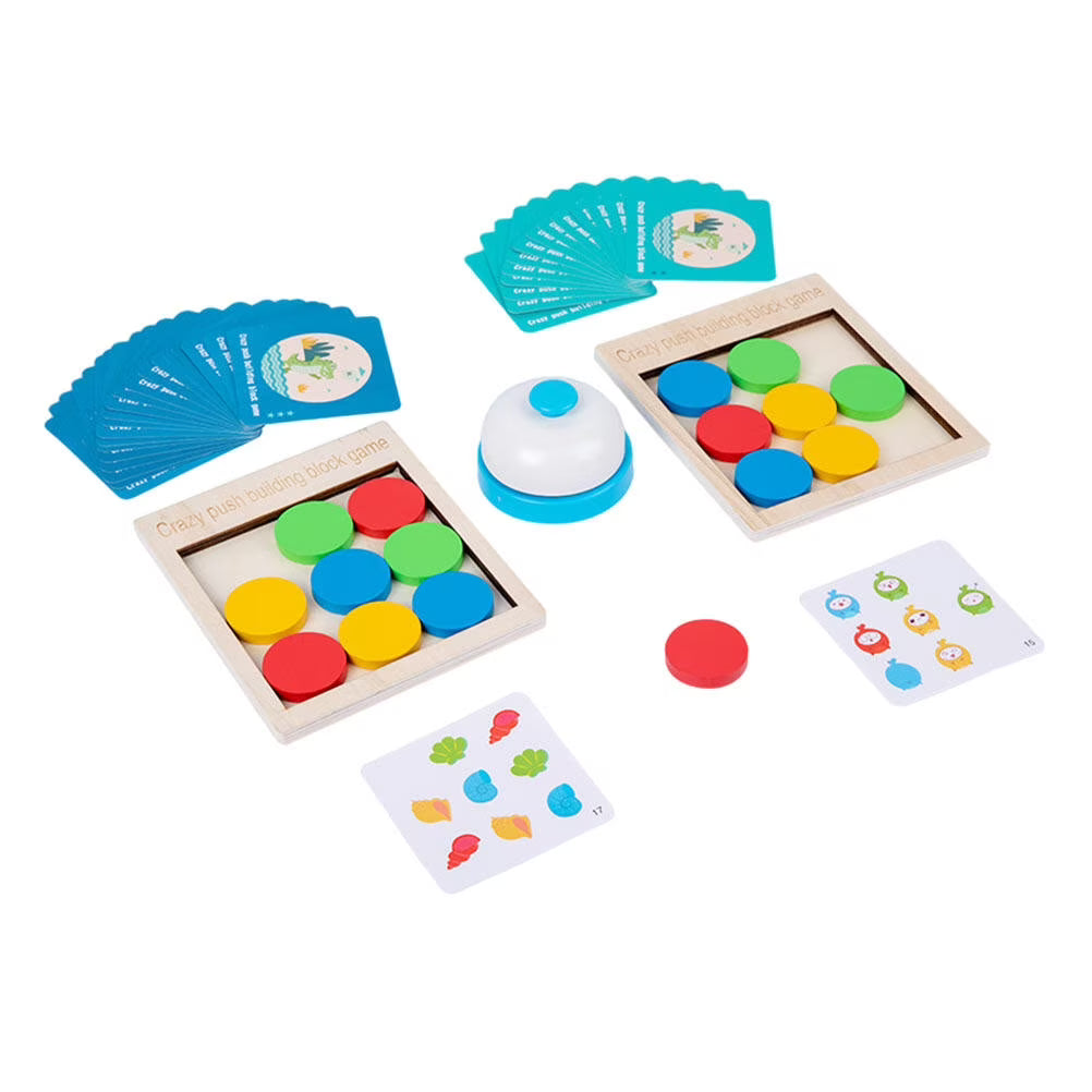 Wooden Push Block Building Game Toy L6434