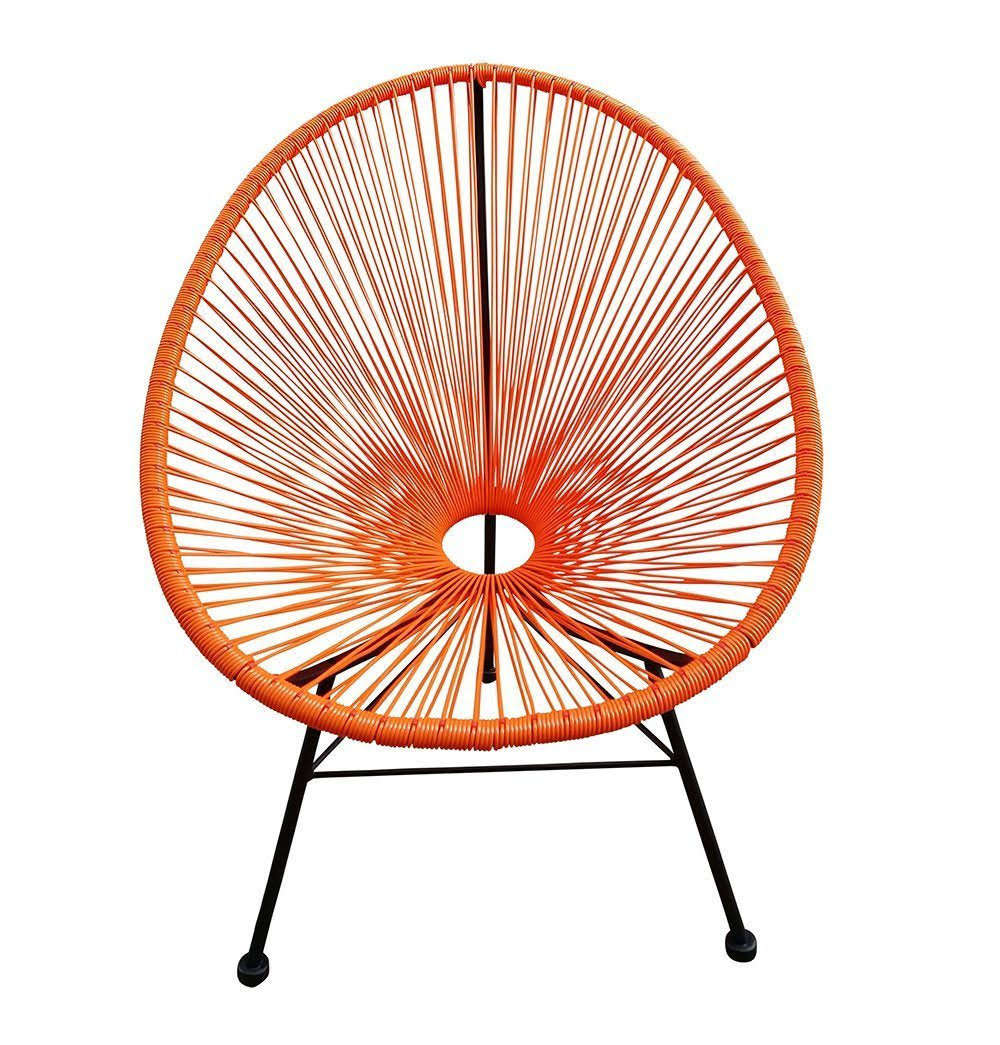 Pink Plastic Rattan Indoor/Outdoor Chair Z363
