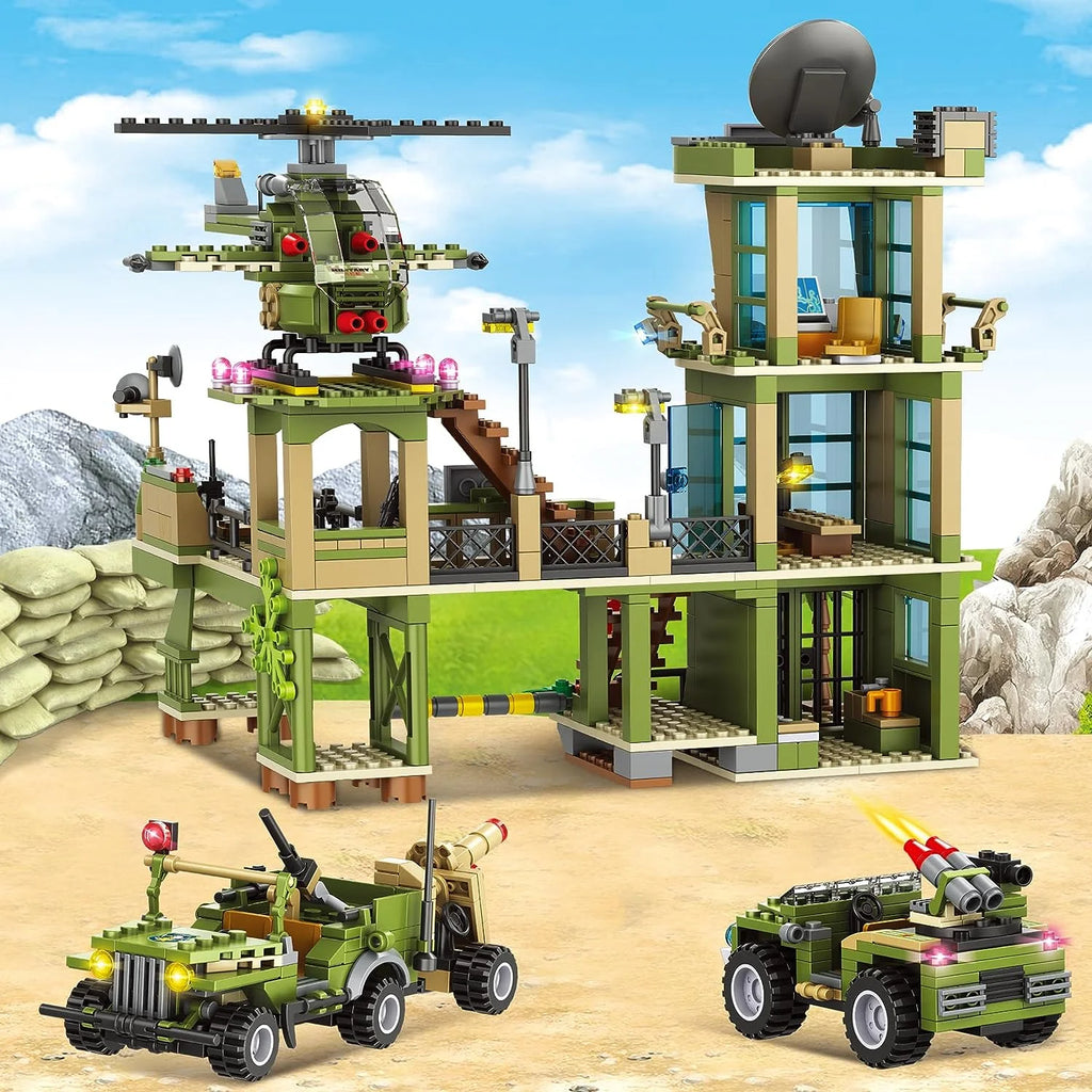 830 Pieces Green STEM Building Toy Building Blocks Set T6991