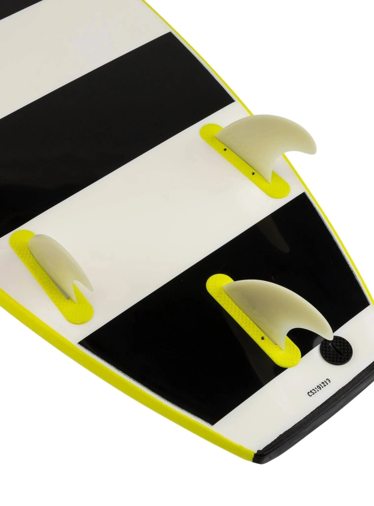 Electric Lemon/Stripe Surfboard B1112