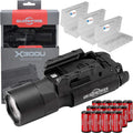 1000 Lumens LED Weapon Light with 12 Extra CR123A and 3 Battery Cases F62770