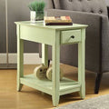 Light Green End Table with Storage M79770