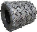 Set of 2 22X11-10 4 Ply Black Rubber Tires Q35452