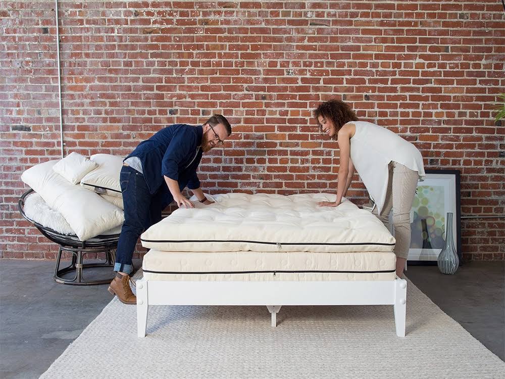 Organic Wool Mattress Topper with Organic Cotton Core D79860