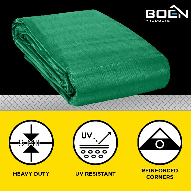 9 x 12 Green Tarp W98800