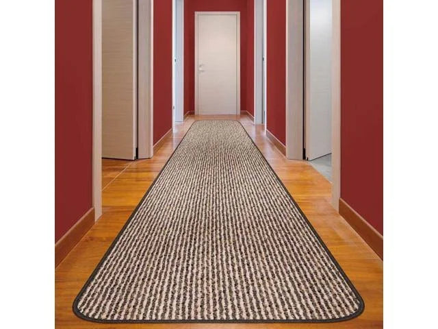 Black Ripple Skid-Resistant Carpet Runner 14 ft. x 36 in. F71466