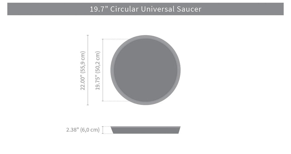 Alpine White Round Saucer P1055