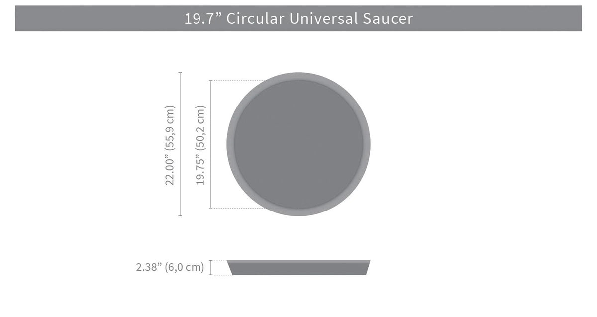 Alpine White Round Saucer P1055