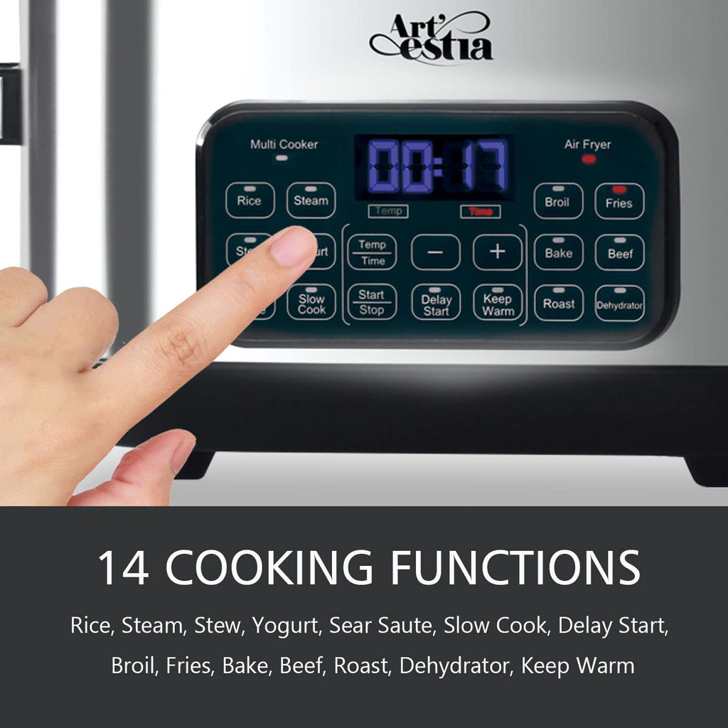 12-in-1 Multi Cooker with 6.5 QT Removable Cooking Bowl F7055