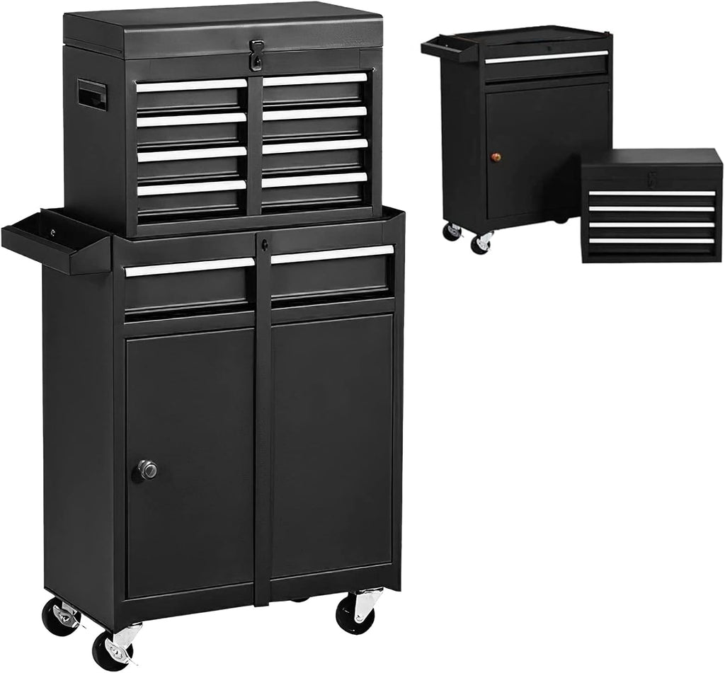 5-Drawer Rolling Tool Chest with 4 Wheels and 2 Lock Top Chest C283931