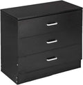 White 3 Drawer Wood Nightstand Q3878