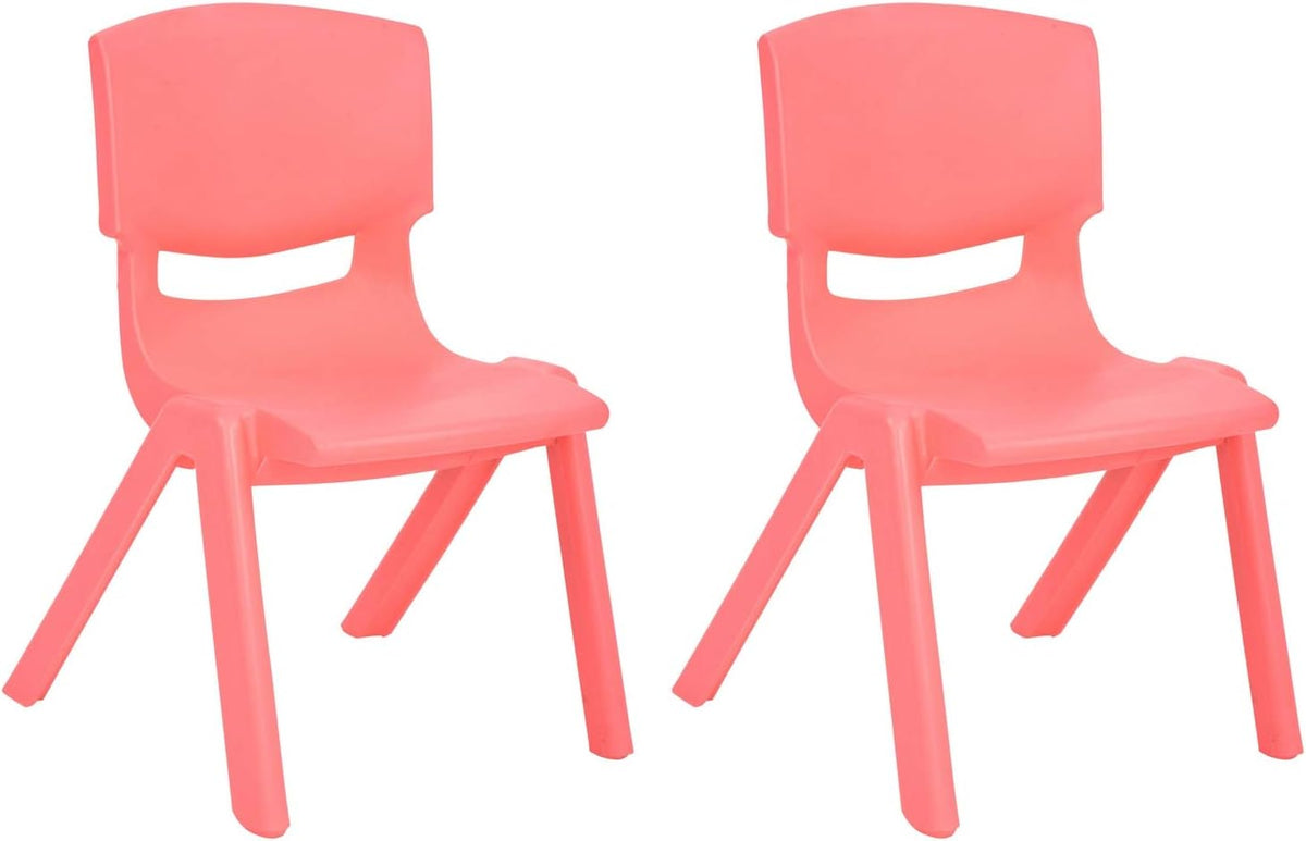 Light Gray Stackable Plastic Kids Learning Chairs (2-Pack) A3924