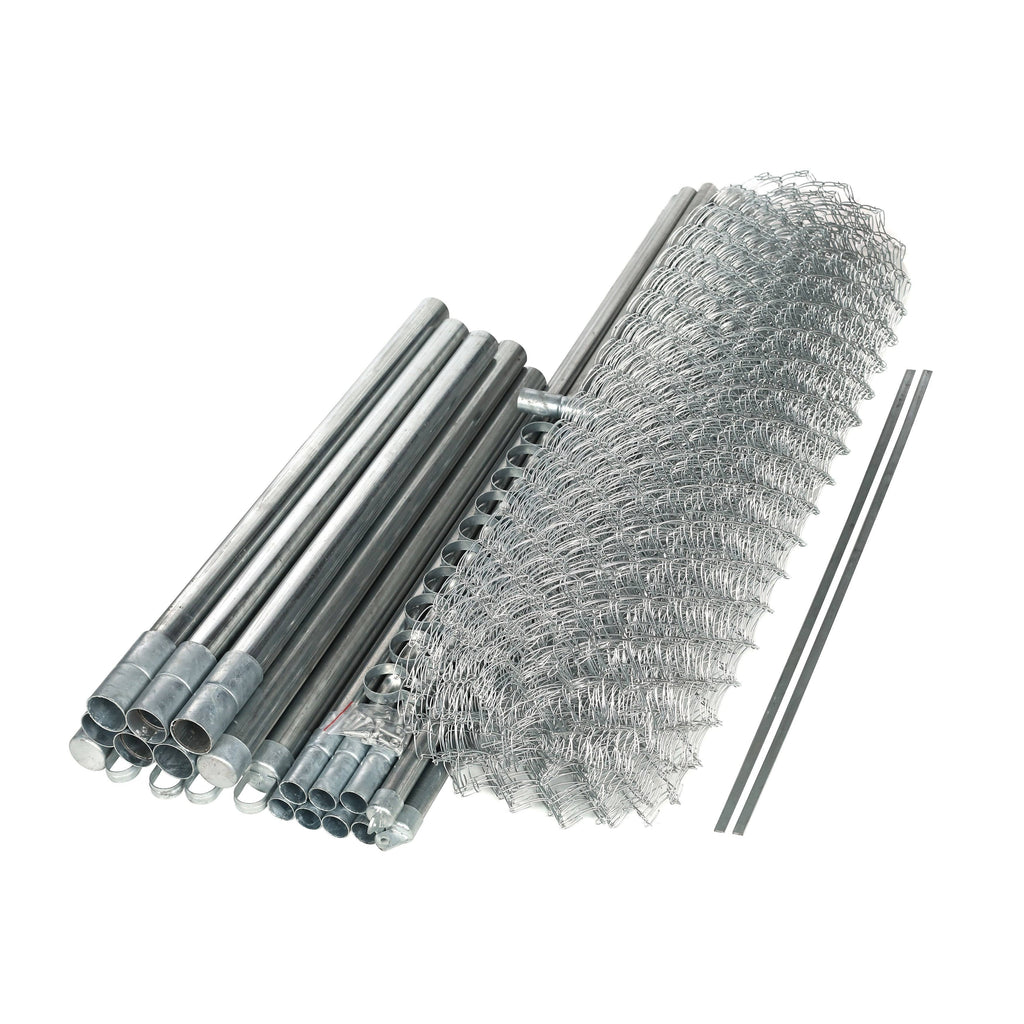 Galvanized Steel Chain Link Fence 5x50 Feet Kit F82491