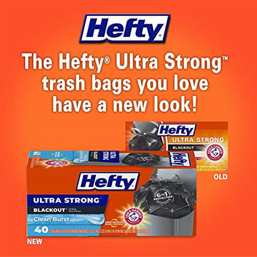 Blackout 13 Gallon Tall Kitchen Trash Bags, 80 Count E285
