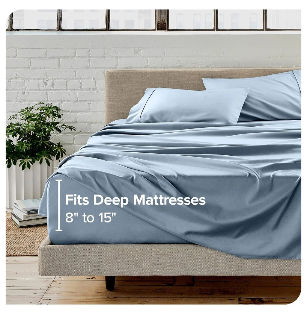 Queen 4 Piece Microfiber Sheet Set with Pillowcases Z822945