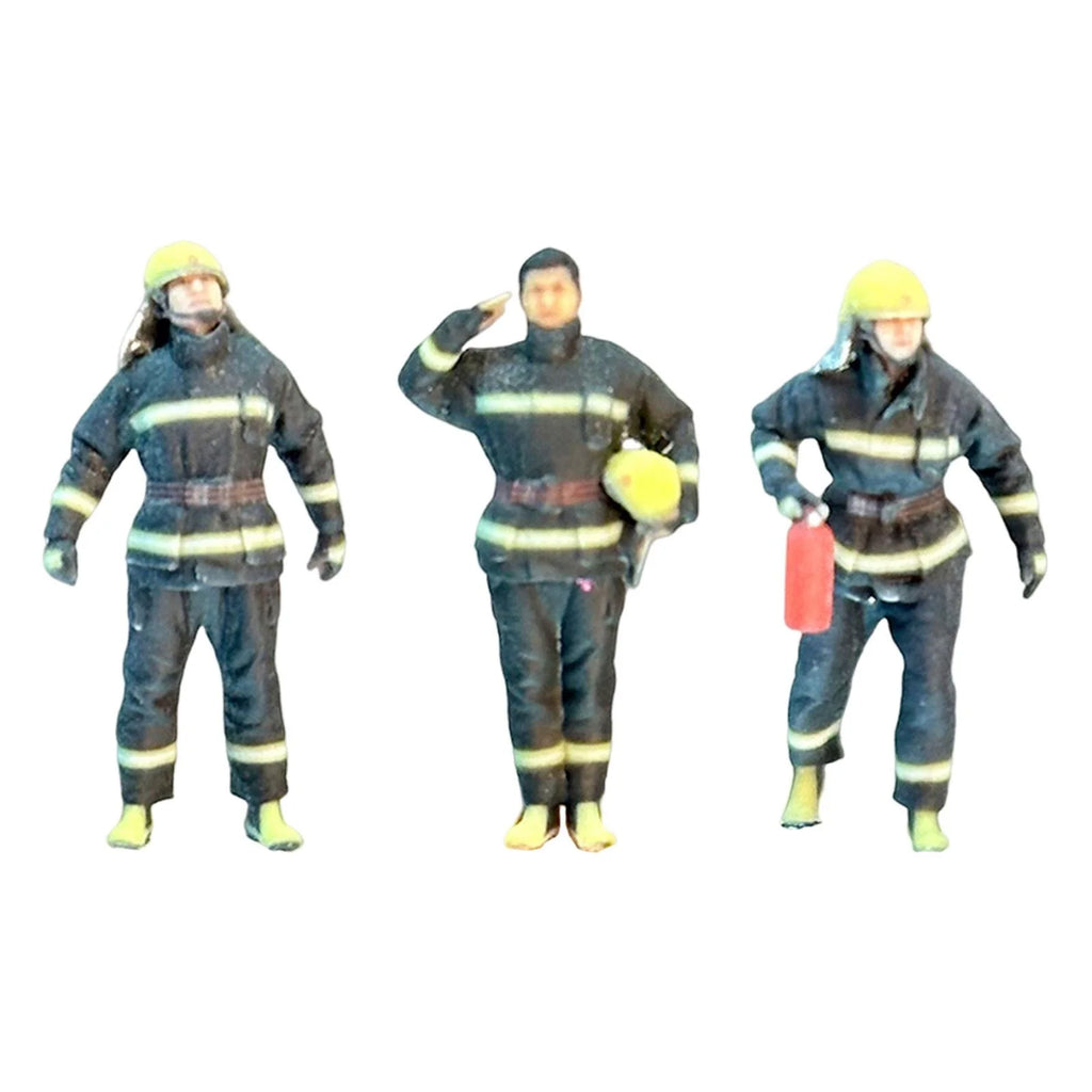 64th Firefighter Model Tiny People Model for Dollhouse C1660