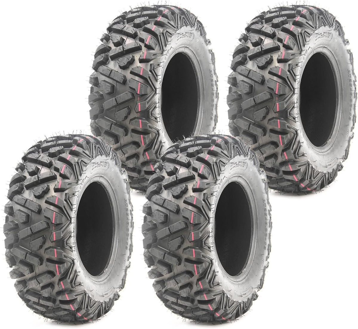 Set 4 ATV Tires 24x8-12 & 25x11-10 6PR N957945