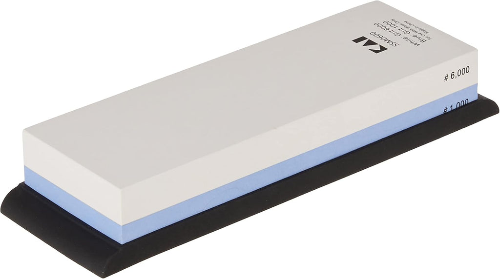1000 and 6000 Grit Whetstone, Rubber Base, Pack of 2 W372110