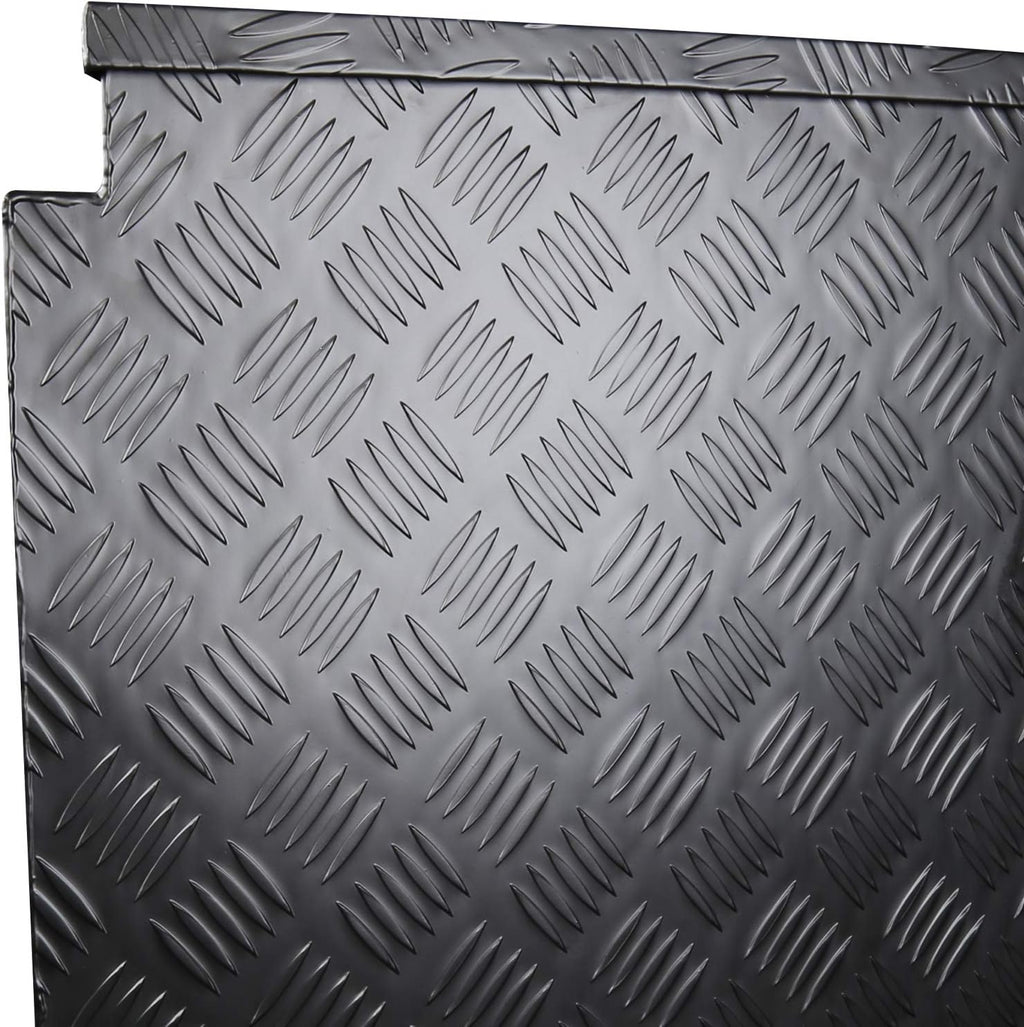 Black Aluminum Underbody Tongue Tool Box Trailer Storage with Lock H97892