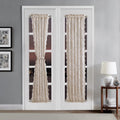 Gold Linen Lace French Door Curtains L13248