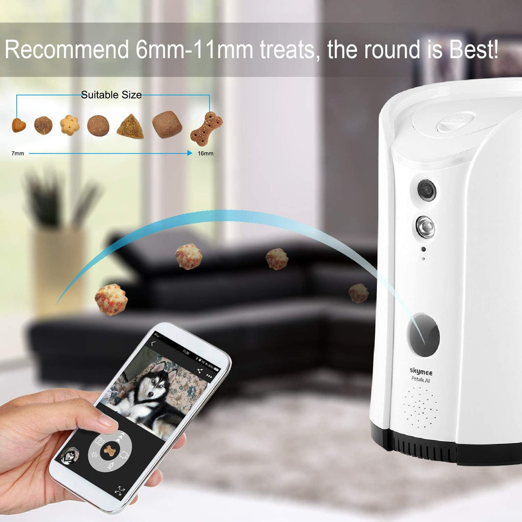 White Full HD Pet Camera with Two-Way Audio and Night Vision V8994