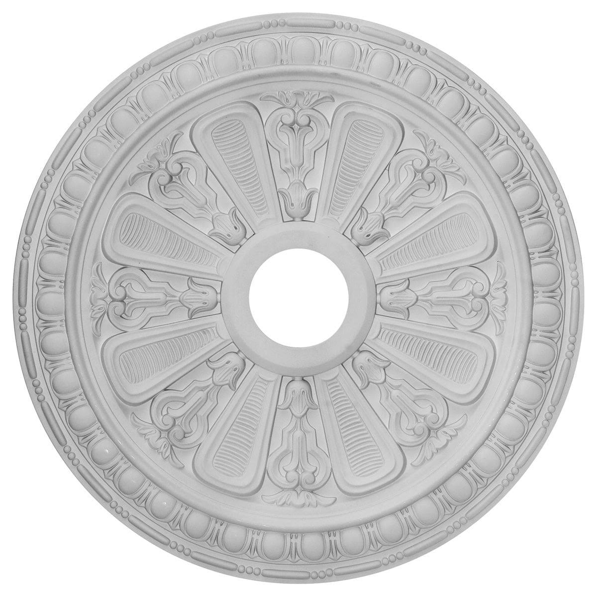 23 1/2x22OD x 3 7/8x22ID x 1x22P Hand-Painted Ceiling Medallion E327
