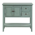 White Console Table with 2 Drawers, 1 Cabinet and 1 Shelf B234