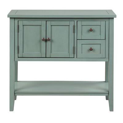 White Console Table with 2 Drawers, 1 Cabinet and 1 Shelf B234