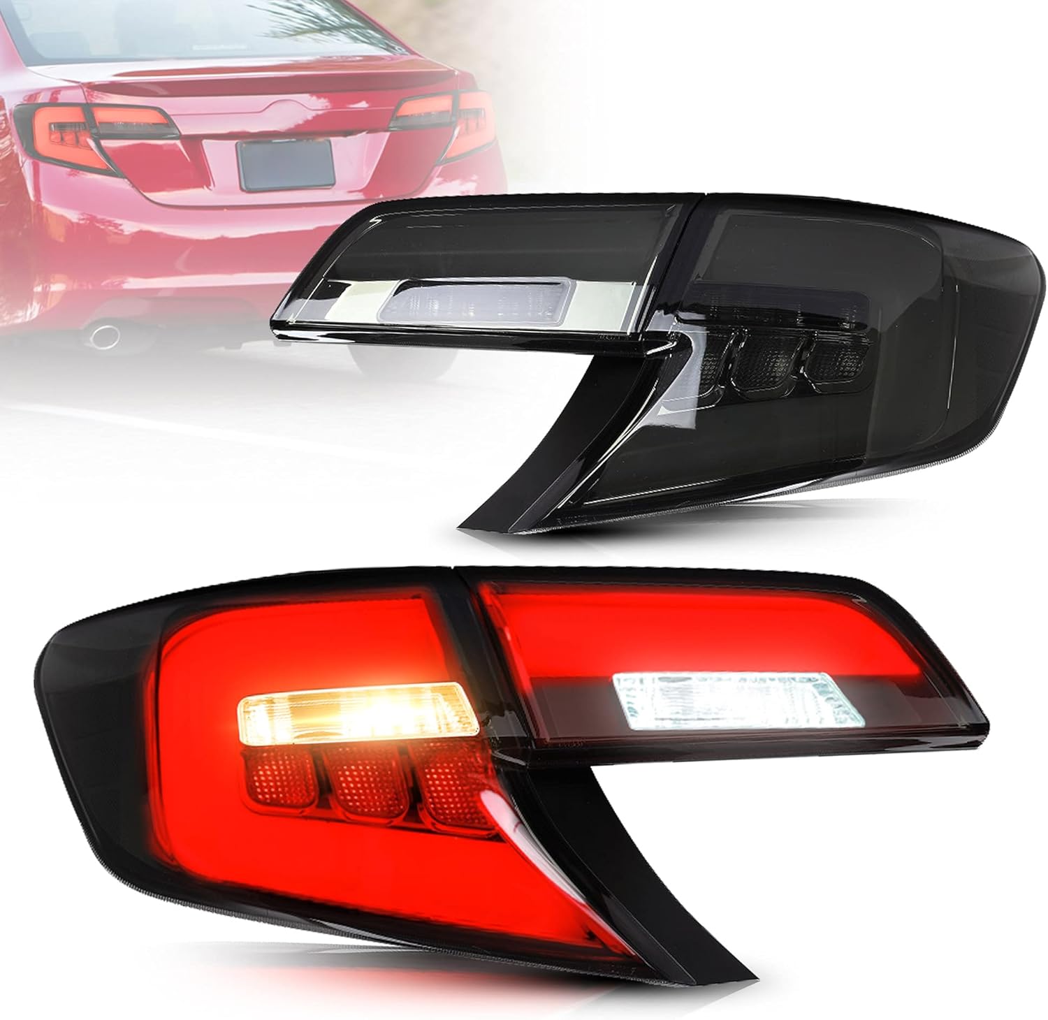 Smoked LED Taillights for Toyota Camry 2012 2013 2014 P203