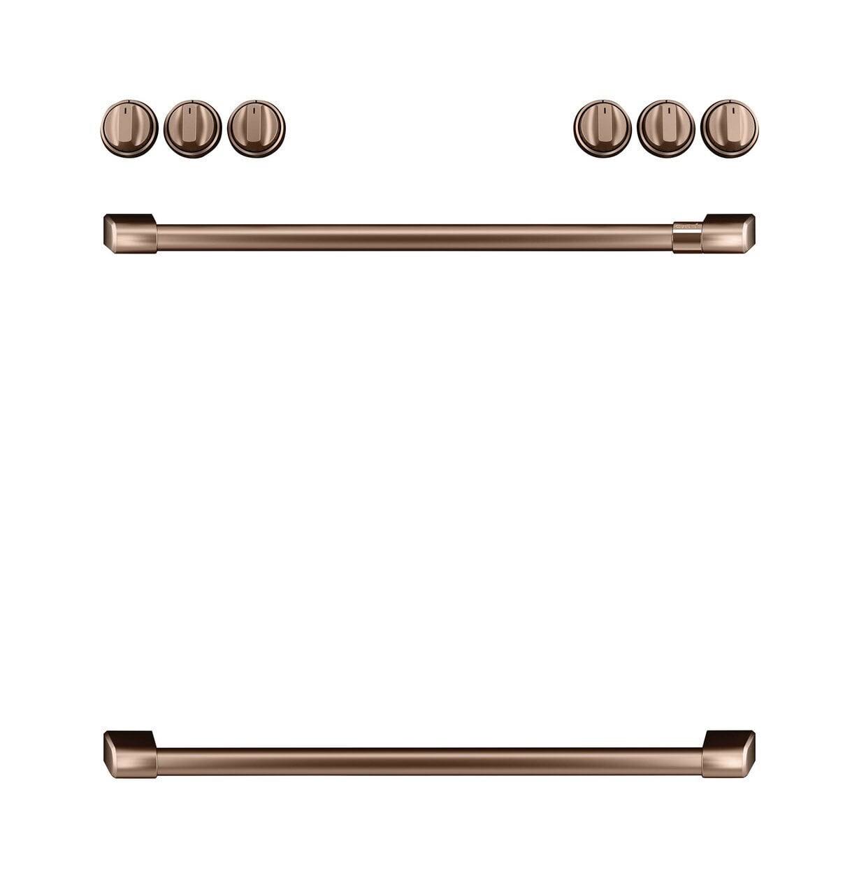 Brushed Copper Gas Knobs and Handle Kit L8222