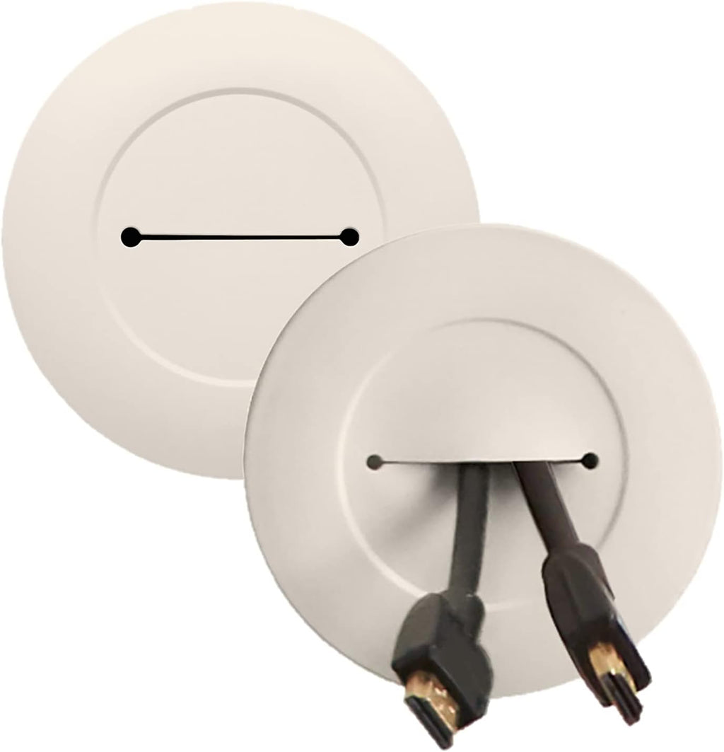 White Recessed In Wall Cord Management Kit, Pack of 2 H2488