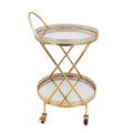 Gold Metal 2 Tier Bar Cart C77767