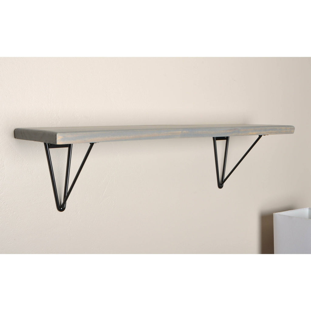 Wall Mount Shelf Triangle Hardware - 34 x 7.25 A6504