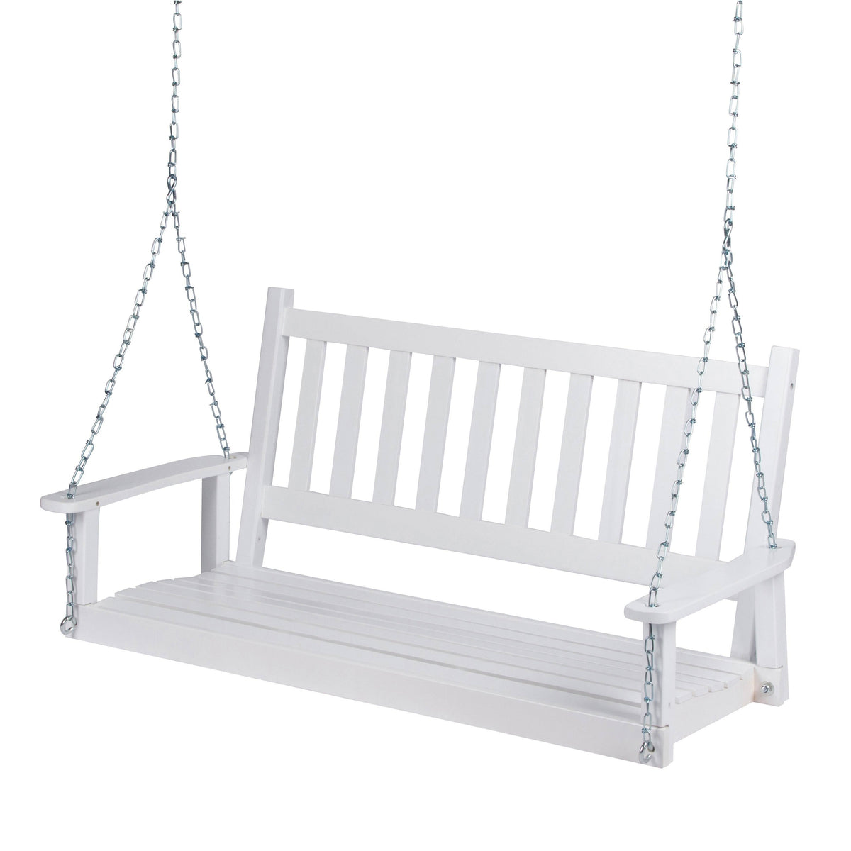 White Wood Porch Swing I87676
