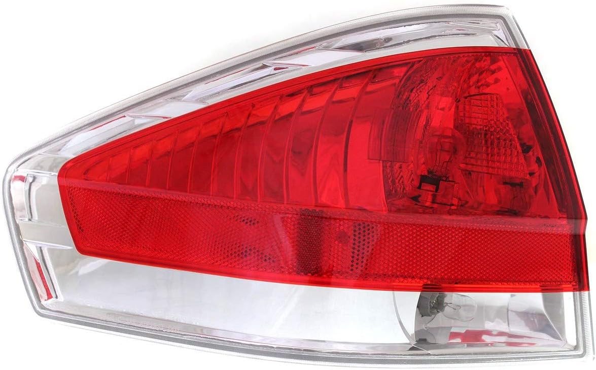 Tail Light Assembly Compatible with 2009-2011 Ford Focus Sedan Chrome Insert Driver Side Pack of 2 A46341
