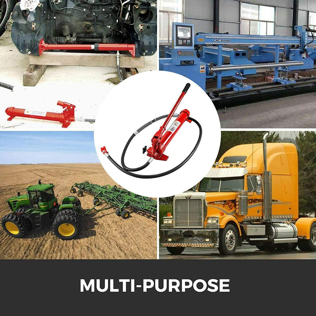10 Ton Porta Power Kit with 78.7 inch Oil Hose Hydraulic Jack B95389