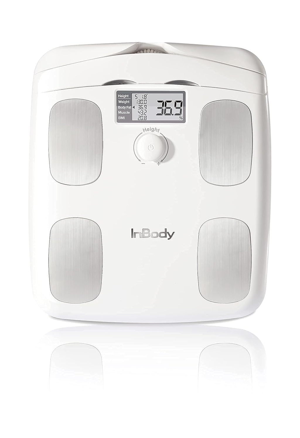 Soft White Full Body Composition Analyzer Scale N324965