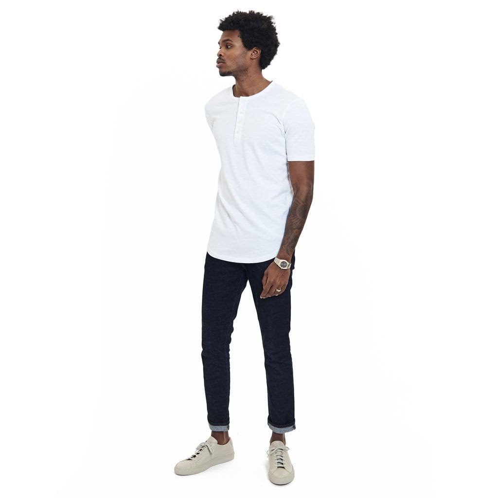 White Scallop Henley I786