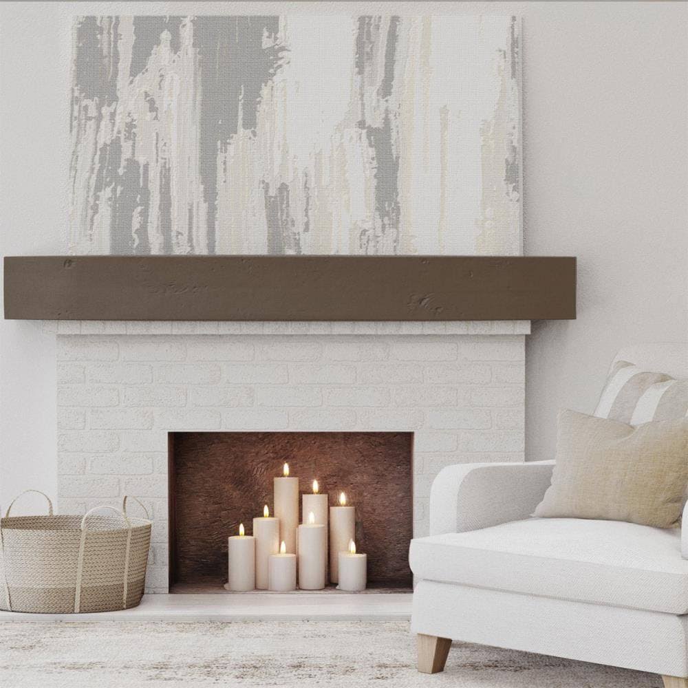 Knotty Pine Faux Wood Fireplace Mantel N6969
