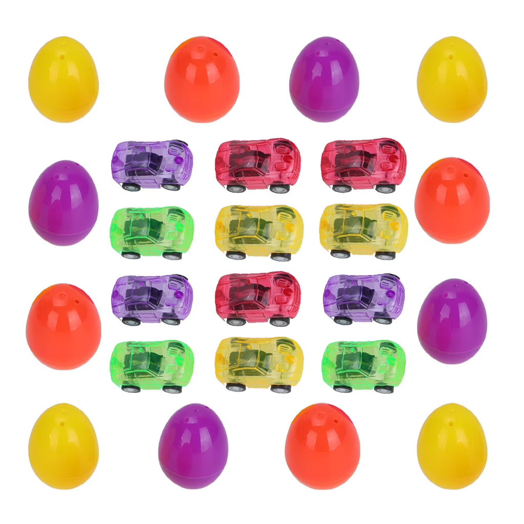 12 Set Easter Surprise Egg and Car Toy Educational Playthings A8165