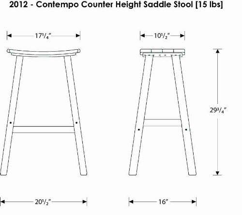 Black Saddle Bar Stool A4320
